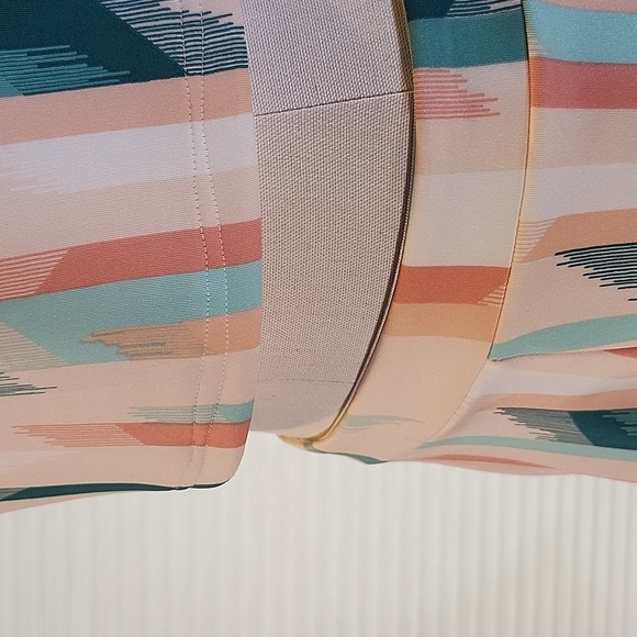 Decree Pastel Brushstroke Two Piece Crop Top & Skater Skirt Set Small - Picture 7 of 12